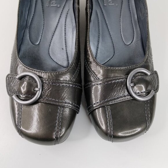 Josef Seibel Mary Green Patent Leather Wedge Pumps Size 40 - Picture 4 of 9